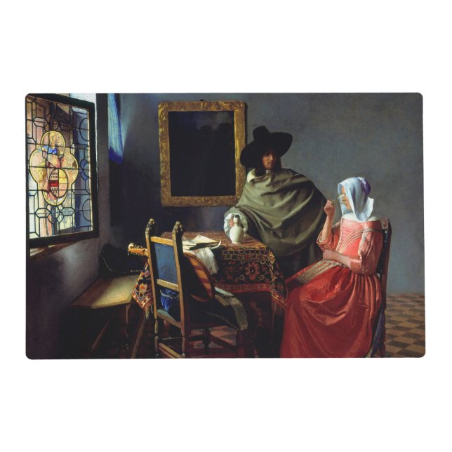 Johannes Vermeer - The Glass of Wine Placemat (Front)