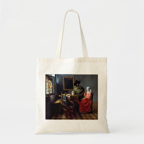 Johannes Vermeer _ The Glass of Wine Tote Bag