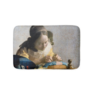 Johannes Vermeer - The Lacemaker Bath Mat