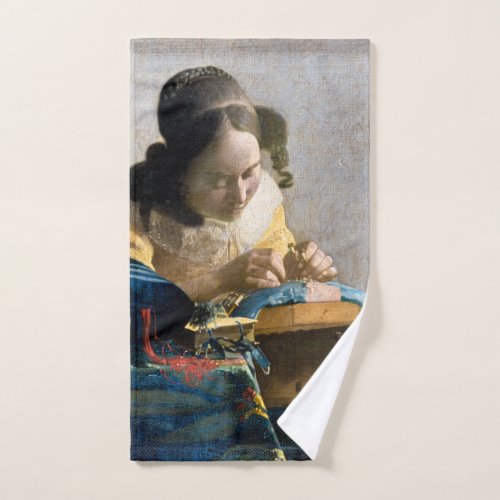 Johannes Vermeer _ The Lacemaker Bath Towel Set