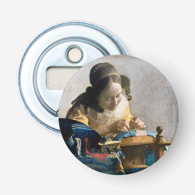 Johannes Vermeer - The Lacemaker Bottle Opener (Front)