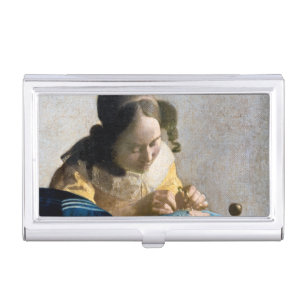 Johannes Vermeer - The Lacemaker Business Card Case