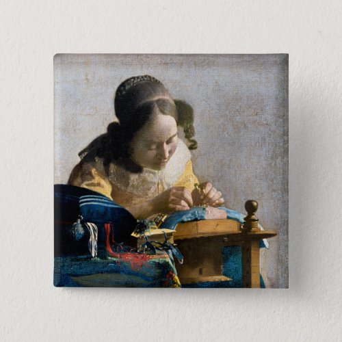 Johannes Vermeer _ The Lacemaker Button