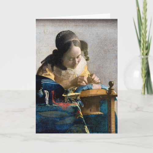 Johannes Vermeer _ The Lacemaker Card