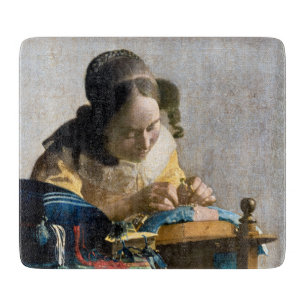 Johannes Vermeer - The Lacemaker Cutting Board
