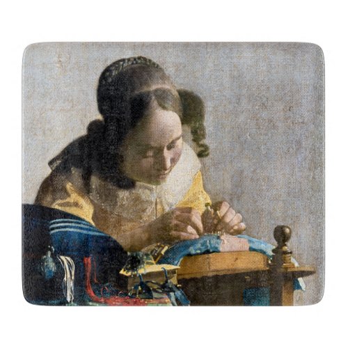 Johannes Vermeer _ The Lacemaker Cutting Board