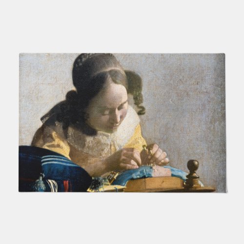Johannes Vermeer _ The Lacemaker Doormat