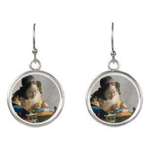 Johannes Vermeer - The Lacemaker Earrings