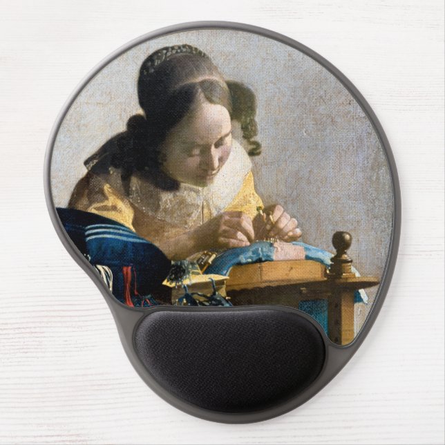 Johannes Vermeer - The Lacemaker Gel Mouse Pad (Front)