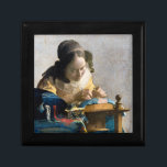 Johannes Vermeer - The Lacemaker Gift Box<br><div class="desc">The Lacemaker - Johannes Vermeer,  1669-1671</div>