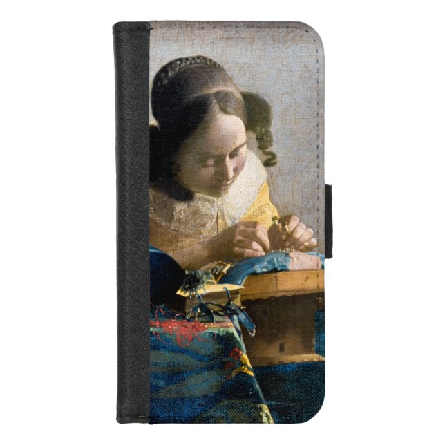 Johannes Vermeer - The Lacemaker iPhone Wallet Case (Front)