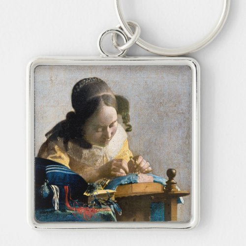 Johannes Vermeer _ The Lacemaker Keychain