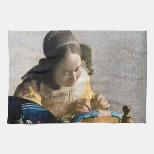 Johannes Vermeer _ The Lacemaker Kitchen Towel