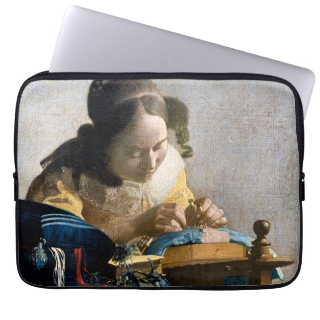 Johannes Vermeer - The Lacemaker Laptop Sleeve (Front)