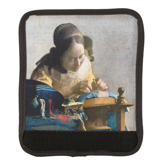 Johannes Vermeer - The Lacemaker Luggage Handle Wrap (Front)