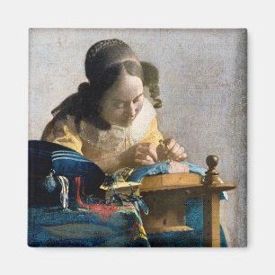 Johannes Vermeer - The Lacemaker Magnet
