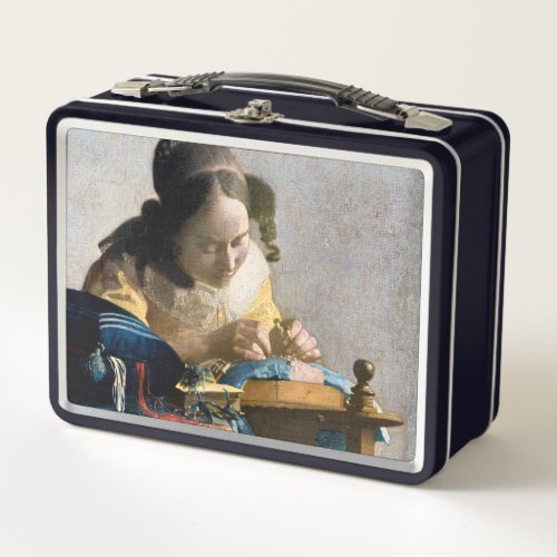Johannes Vermeer _ The Lacemaker Metal Lunch Box