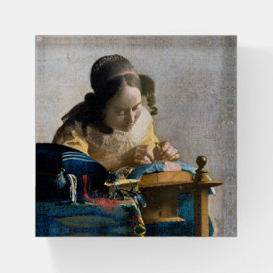 Johannes Vermeer - The Lacemaker Paperweight