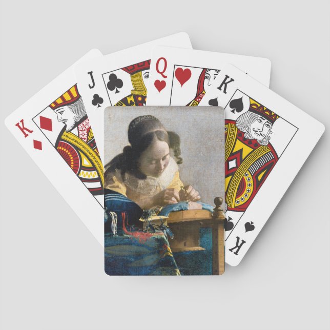 Johannes Vermeer - The Lacemaker Poker Cards (Back)