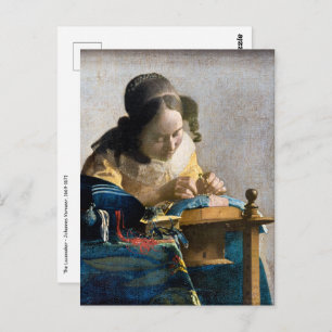 Johannes Vermeer - The Lacemaker Postcard