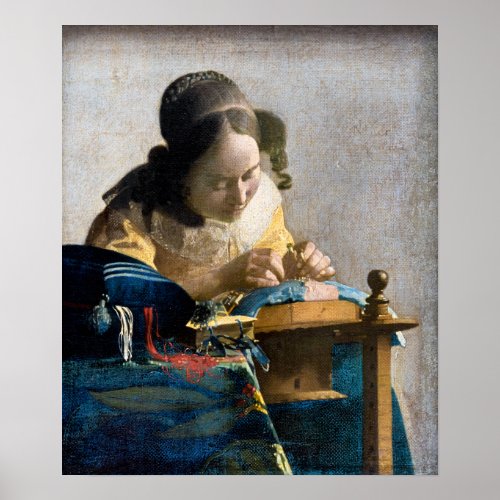 Johannes Vermeer _ The Lacemaker Poster