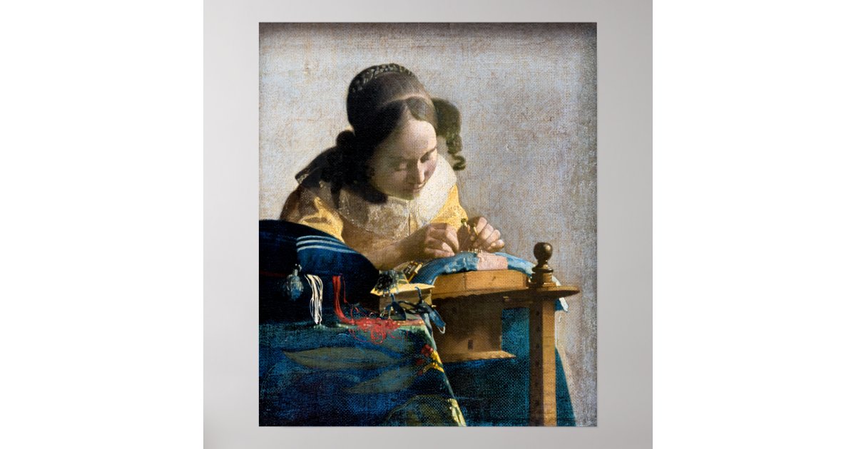 Johannes Vermeer - The Lacemaker Poster | Zazzle