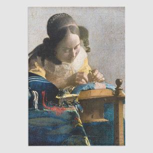 Johannes Vermeer - The Lacemaker Tissue Paper