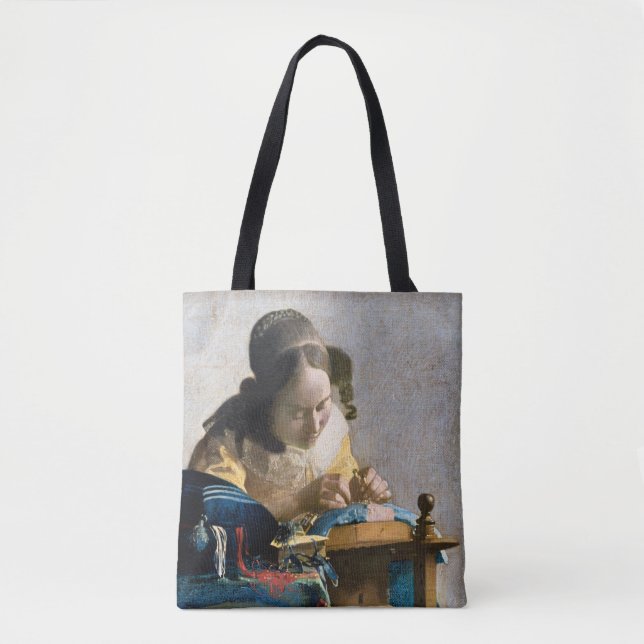 Johannes Vermeer - The Lacemaker Tote Bag (Front)