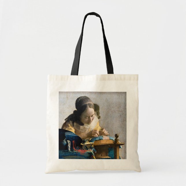 Johannes Vermeer - The Lacemaker Tote Bag (Front)