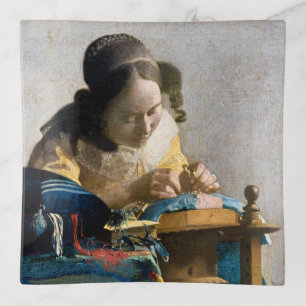 Johannes Vermeer - The Lacemaker Trinket Tray