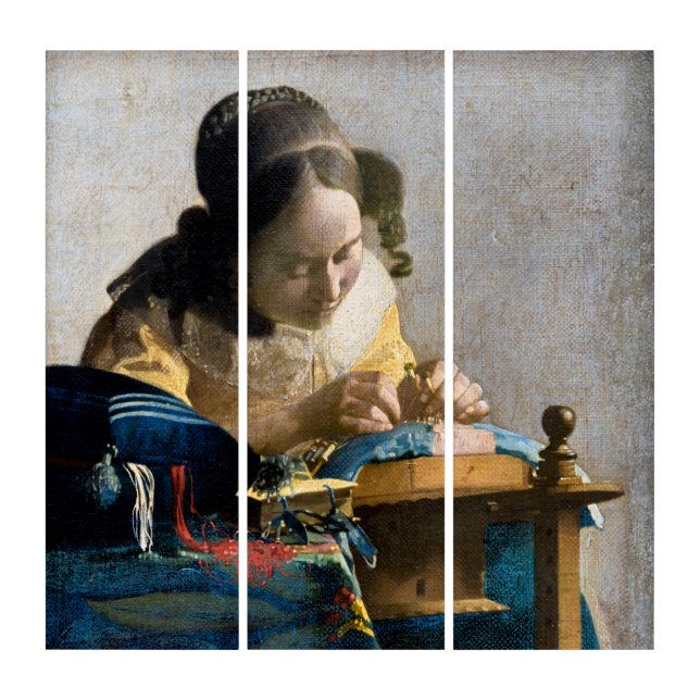 Johannes Vermeer - The Lacemaker Triptych (Front)