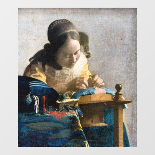 Johannes Vermeer _ The Lacemaker Window Cling
