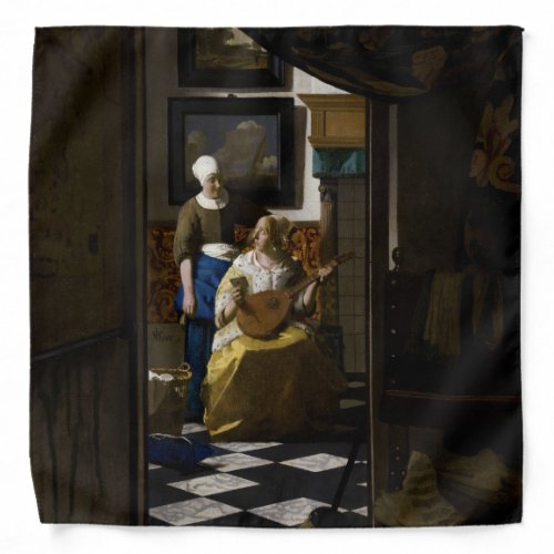 Johannes Vermeer _ The Love Letter Bandana
