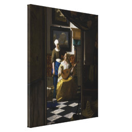 Johannes Vermeer - The Love Letter Canvas Print
