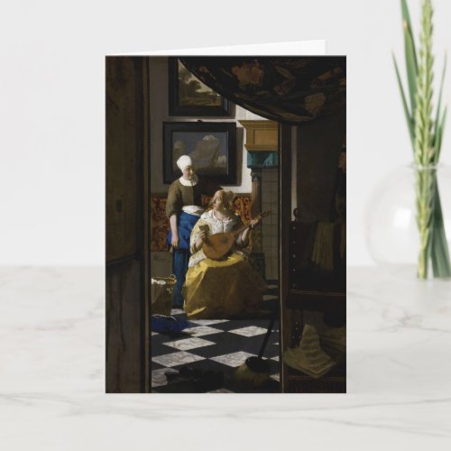 Johannes Vermeer _ The Love Letter Card