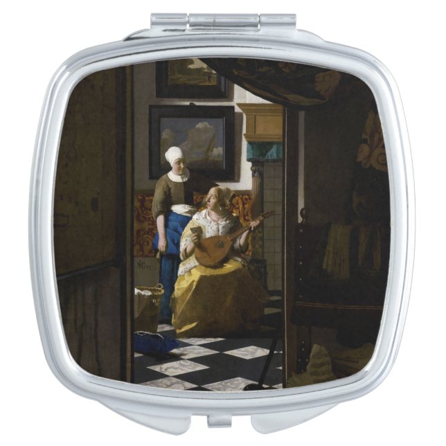 Johannes Vermeer - The Love Letter Compact Mirror (Front)