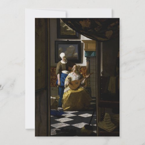 Johannes Vermeer _ The Love Letter Invitation