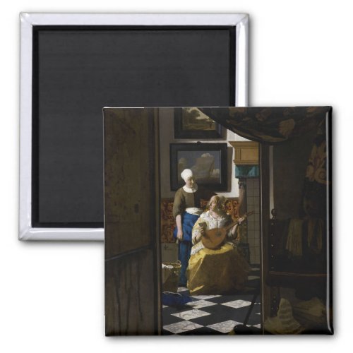 Johannes Vermeer _ The Love Letter Magnet