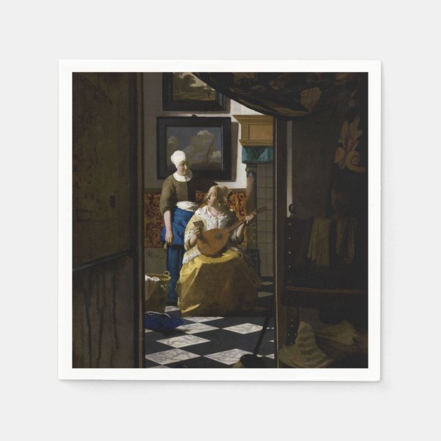 Johannes Vermeer - The Love Letter Napkins (Front)