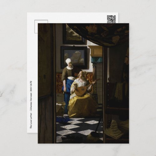 Johannes Vermeer _ The Love Letter Postcard