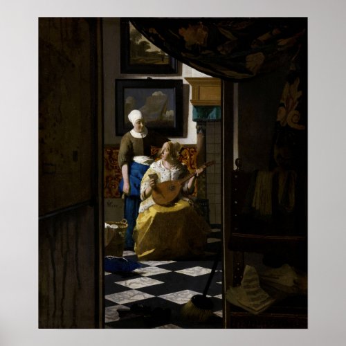 Johannes Vermeer _ The Love Letter Poster