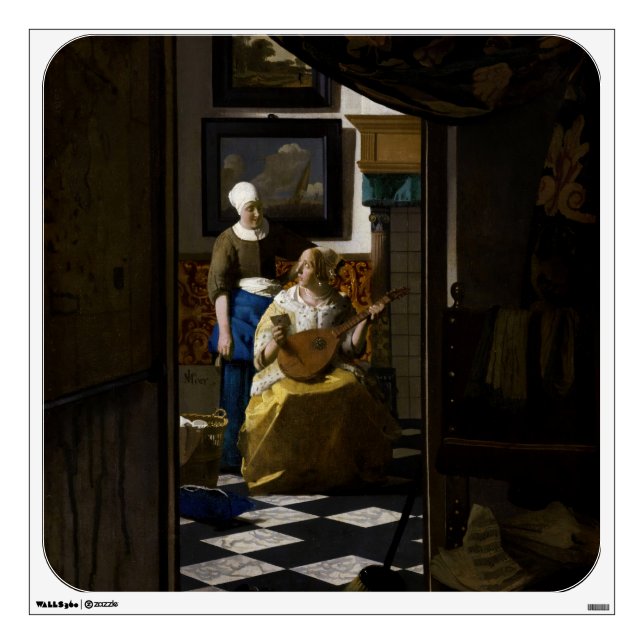 Johannes Vermeer - The Love Letter Wall Decal (Front)