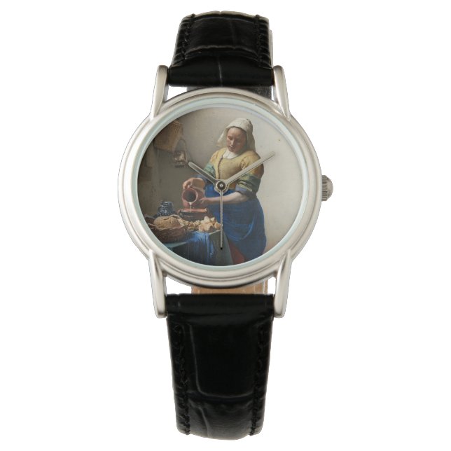 JOHANNES VERMEER - The milkmaid 1658 Watch (Front)
