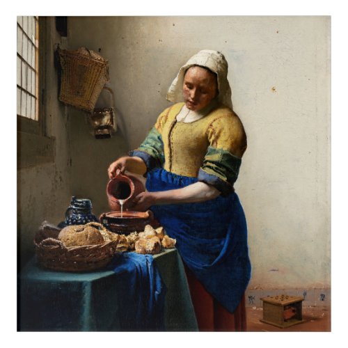 Johannes Vermeer _ The Milkmaid Acrylic Print