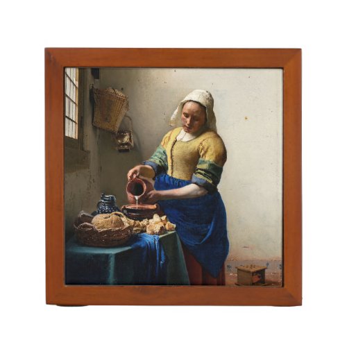 Johannes Vermeer _ The Milkmaid Desk Organizer