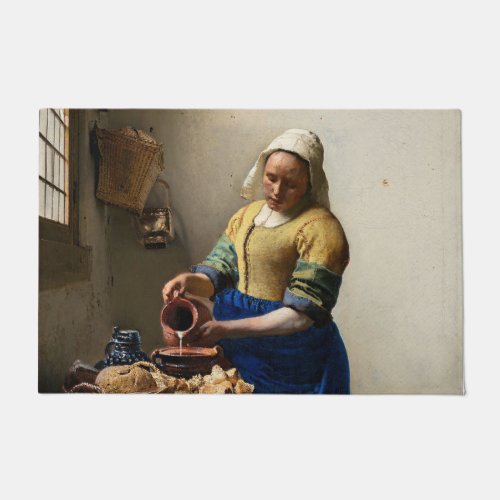 Johannes Vermeer _ The Milkmaid Doormat