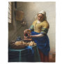 Johannes Vermeer - The Milkmaid Fleece Blanket