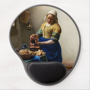 Johannes Vermeer - The Milkmaid Gel Mouse Pad