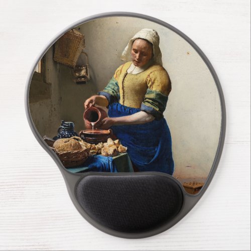 Johannes Vermeer _ The Milkmaid Gel Mouse Pad