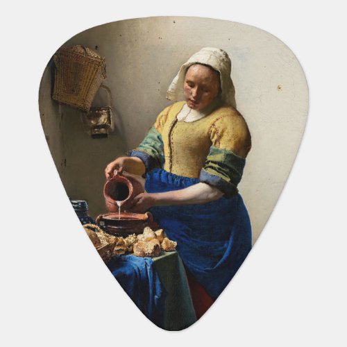 Johannes Vermeer _ The Milkmaid Guitar Pick
